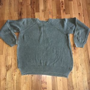 UO Cable Knit Sweater Olive